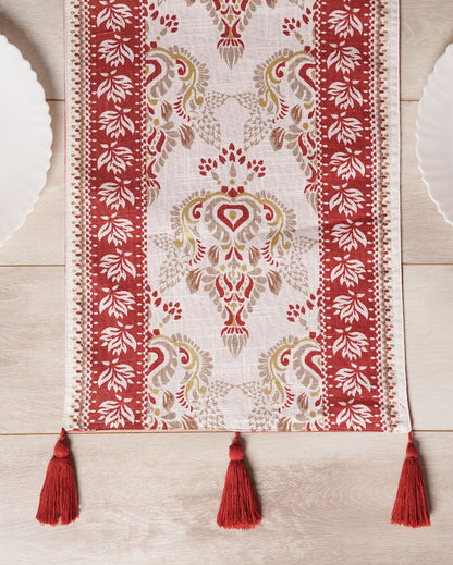 Gerua Cotton Printed Table Runner | 72 x 13 inches