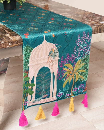 Udyan Polyester Cotton Printed Table Runner | 72 x 13 inches