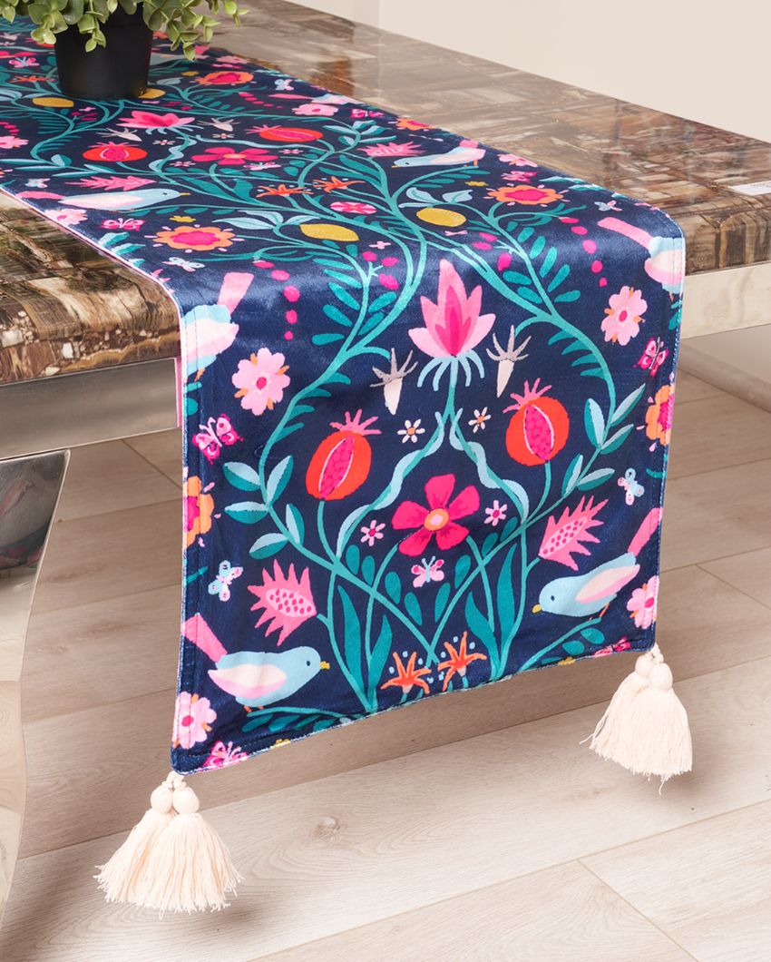 Dream Garden Polyester Cotton Printed Table Runner | 72 x 13 inches