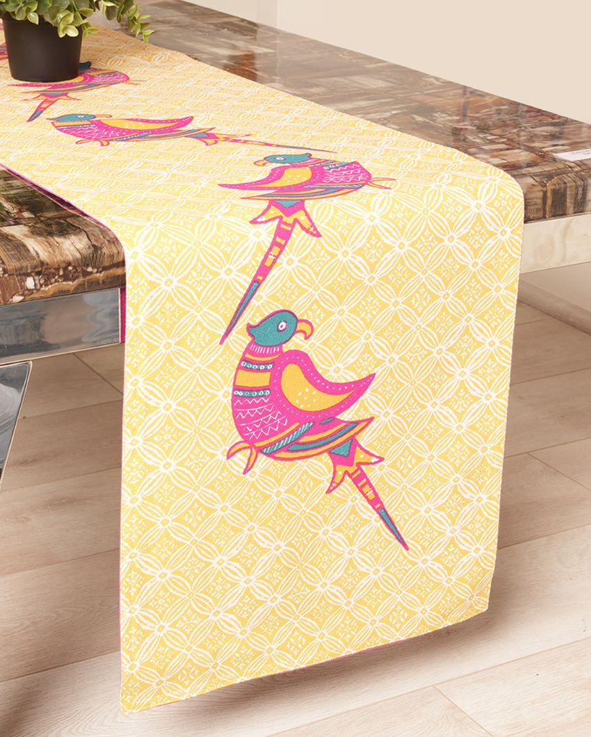 Tota Pari Cotton Printed Table Runner | 72 x 13 inches