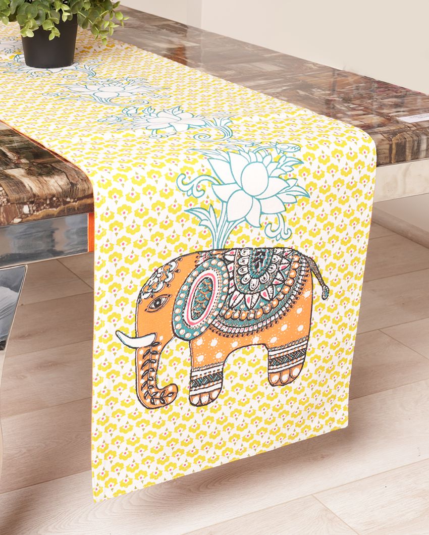 Vinayaka Cotton Printed Table Runner | 72 x 13 inches