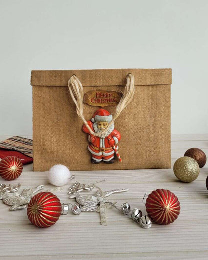 Elegant Santa Jute Bag | 37 X 7 X 28 inches