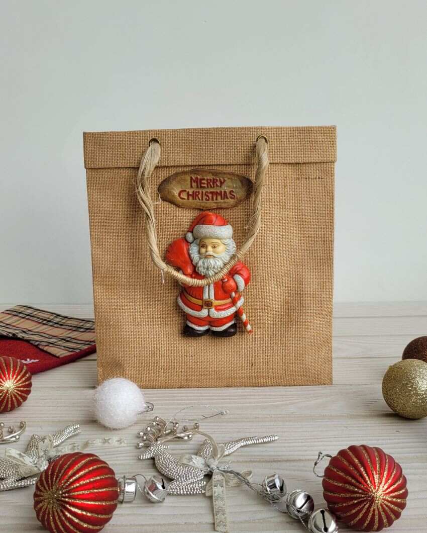 Stylish Santa Jute Bag | 28 X 8 X 30 Inches