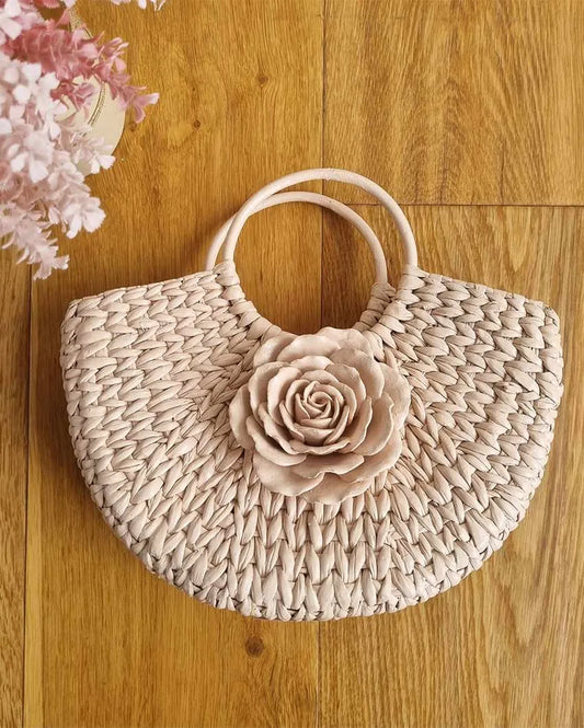 Rose Pink Cane Handbag | 4 x 11 inches