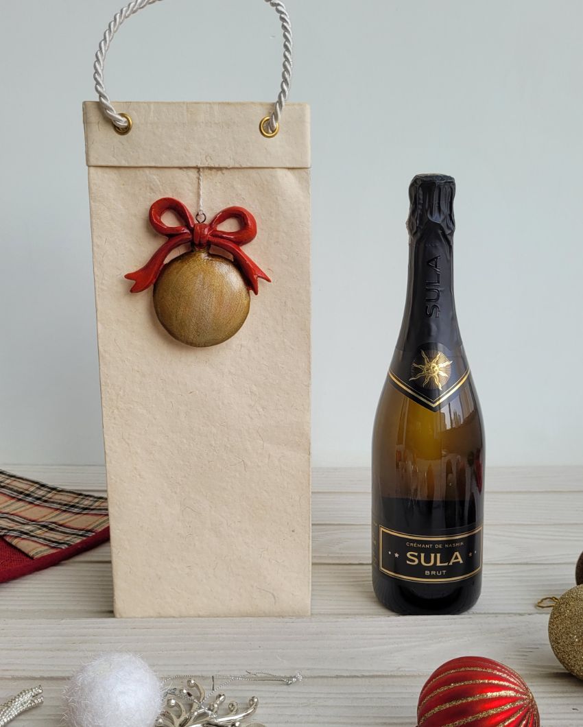 Christmas Cheer Wine Bag | 14 X 14 X 36 Inches ( low price )