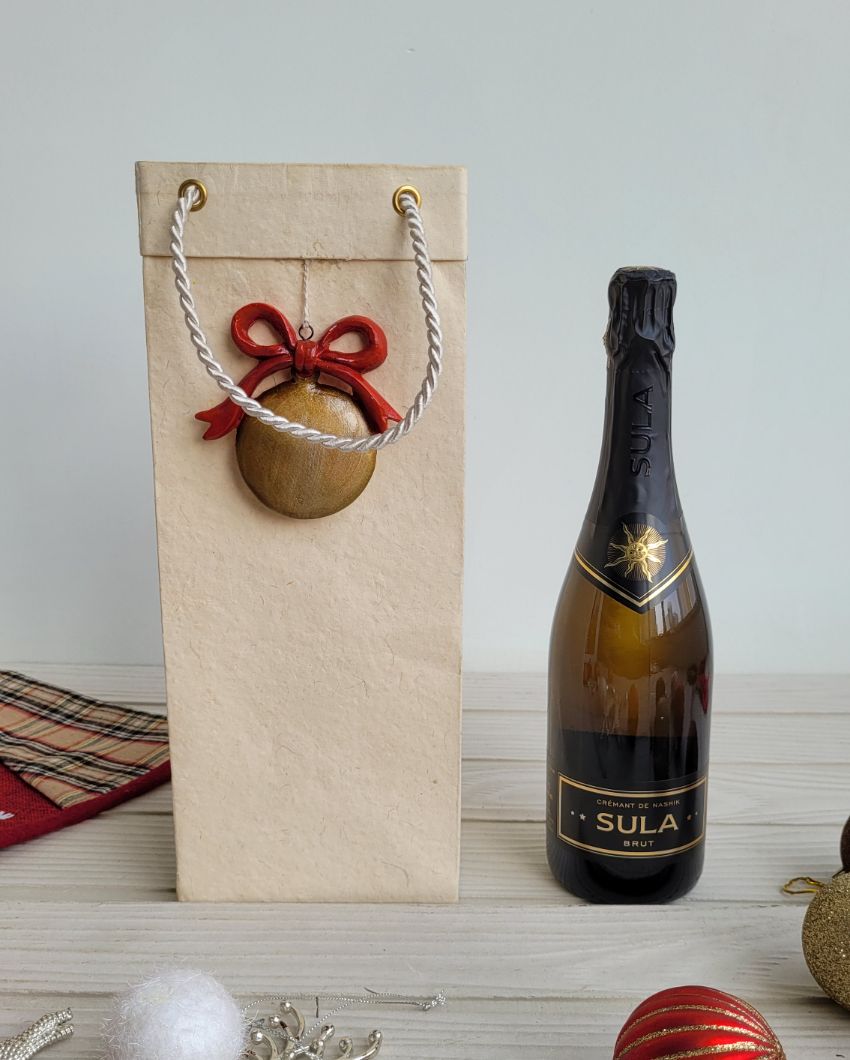 Christmas Cheer Wine Bag | 14 X 14 X 36 Inches ( low price )