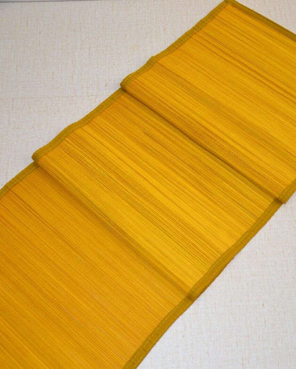 Bamboo Plain Mustard Table Runner | 48 x 13 inches