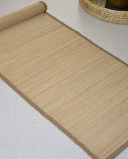 Bamboo Plain Natural Table Runner | 48 x 13 inches