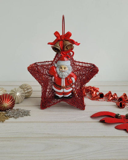 Crimson Santa Star Basket | 15 X 10 X 32 Inches