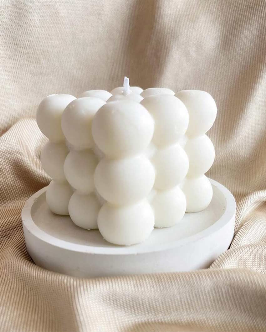 Modern Aesthetic Bubble Soy Wax Candle | 5.1 x 5.1 cm / 2 x 2 inches