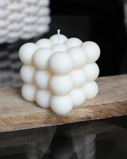 Modern Aesthetic Bubble Soy Wax Candle | 5.1 x 5.1 cm / 2 x 2 inches