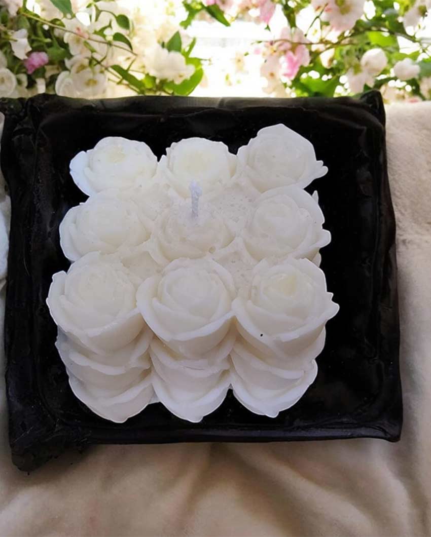 Floral Charm Flower Bubble Soy Wax Candle | 5.08 x 5.08 cm / 2 x 2 inches