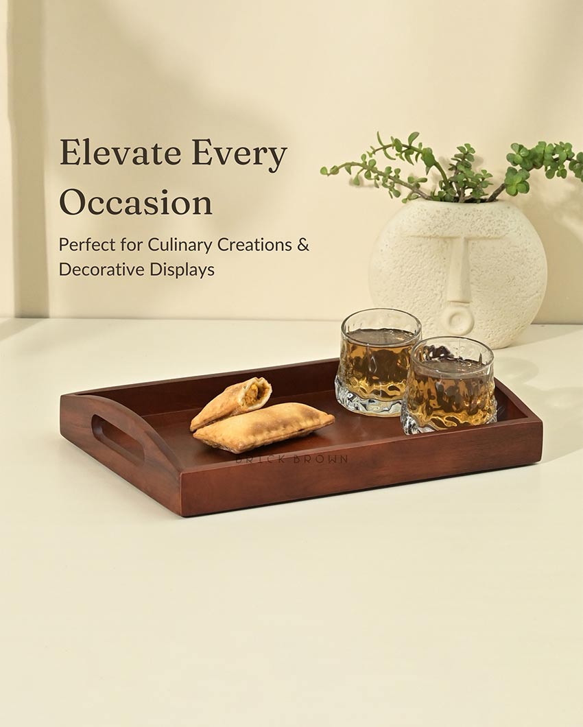 Classy Wooden Serving Tray