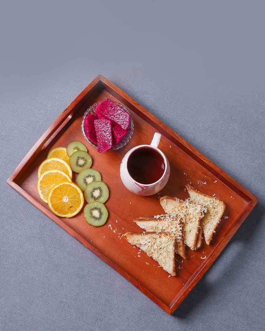 Classy Wooden Serving Tray 14 Inches