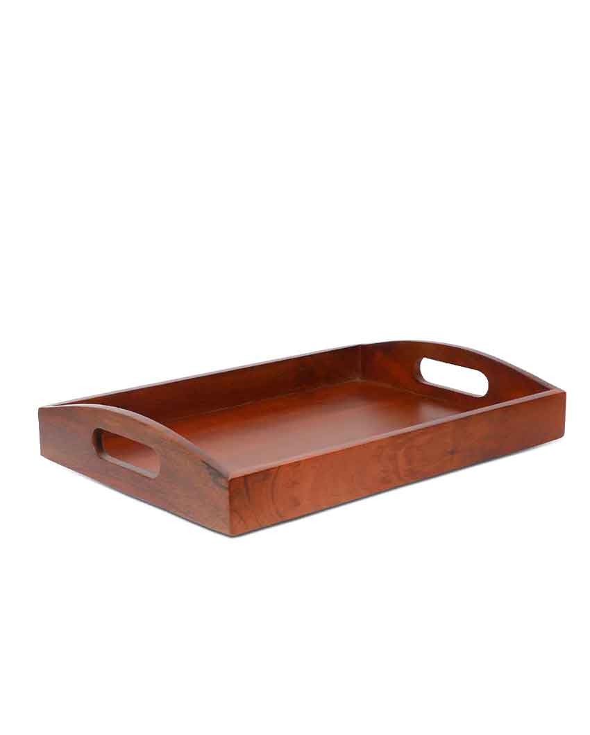 Classy Wooden Serving Tray 14 Inches
