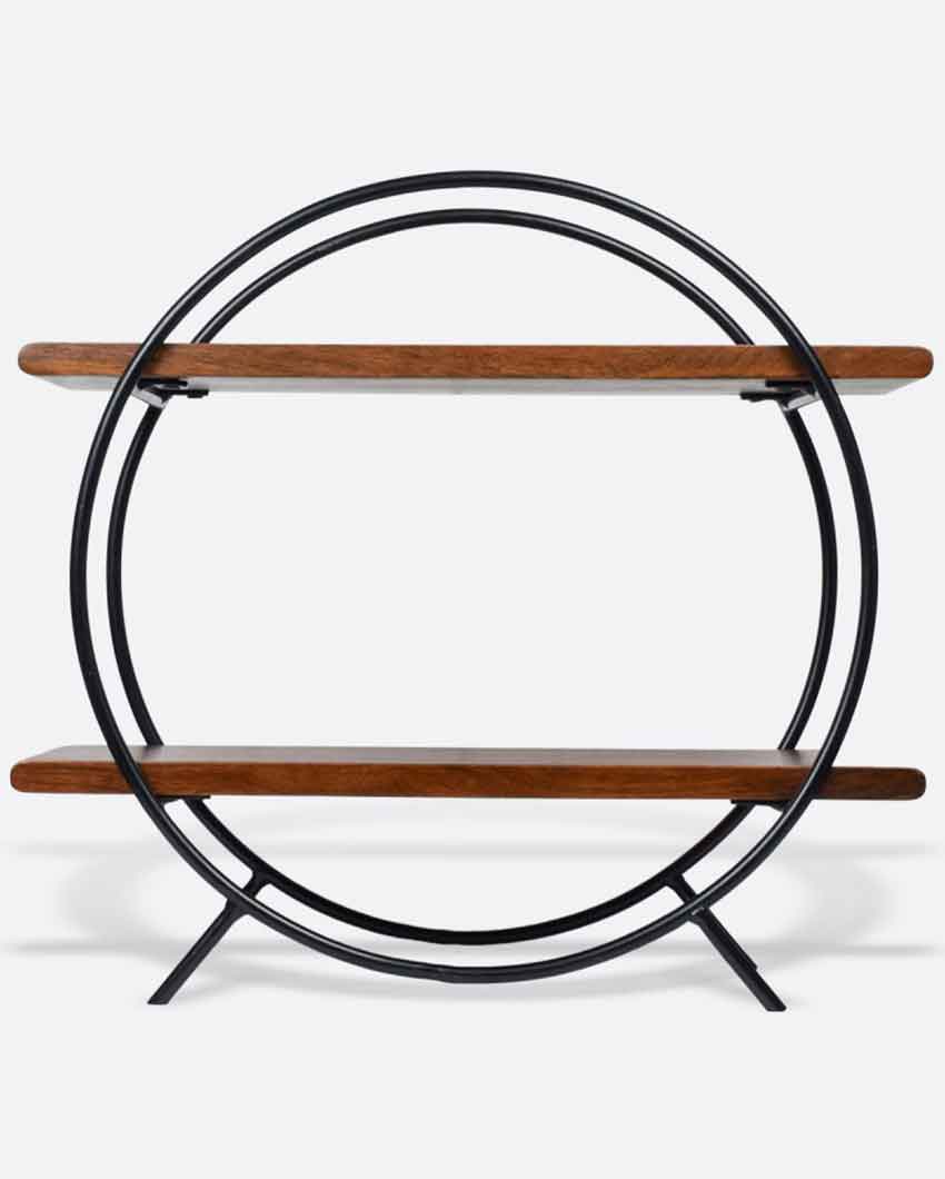 Circular Organizer With Black Frame From Mahogany Collection Title