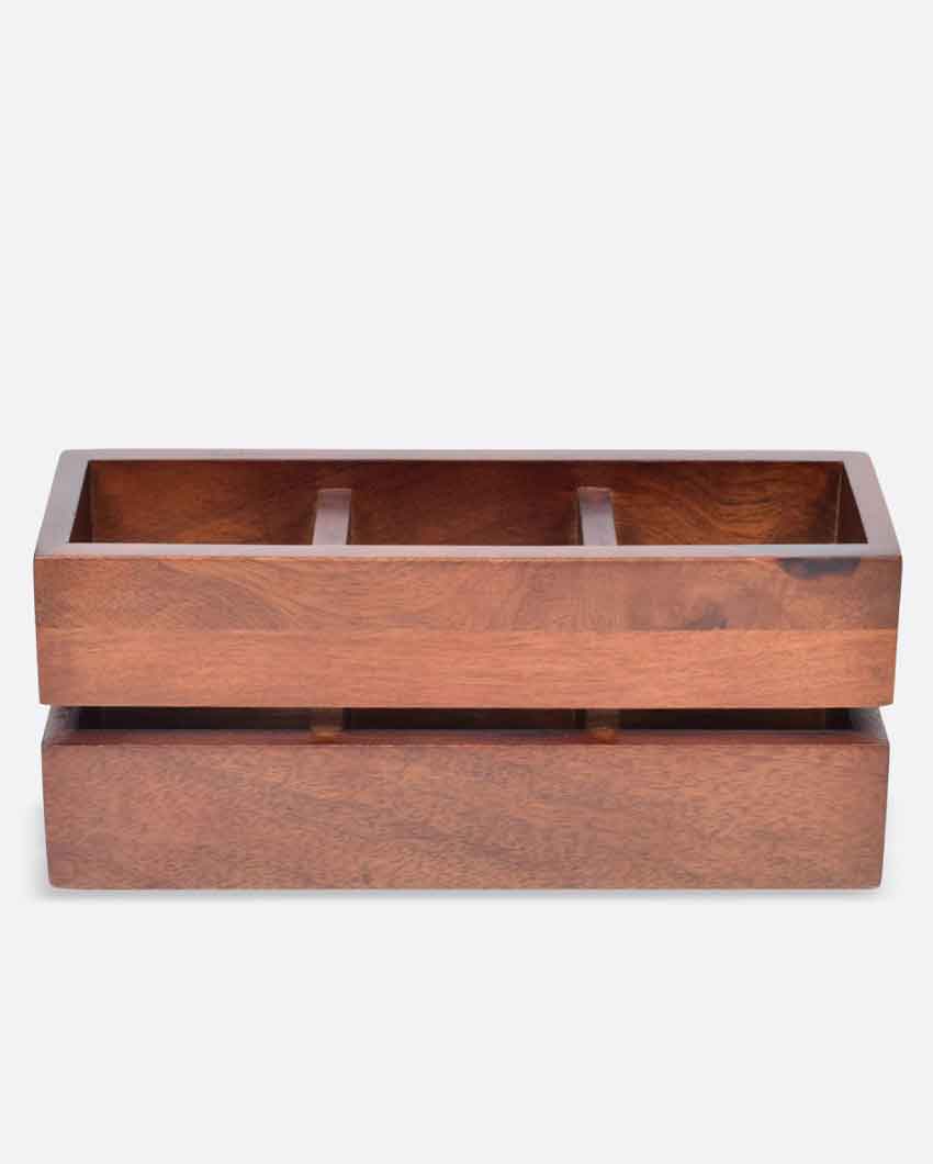 Cranny Wooden Cutlery Holder Title