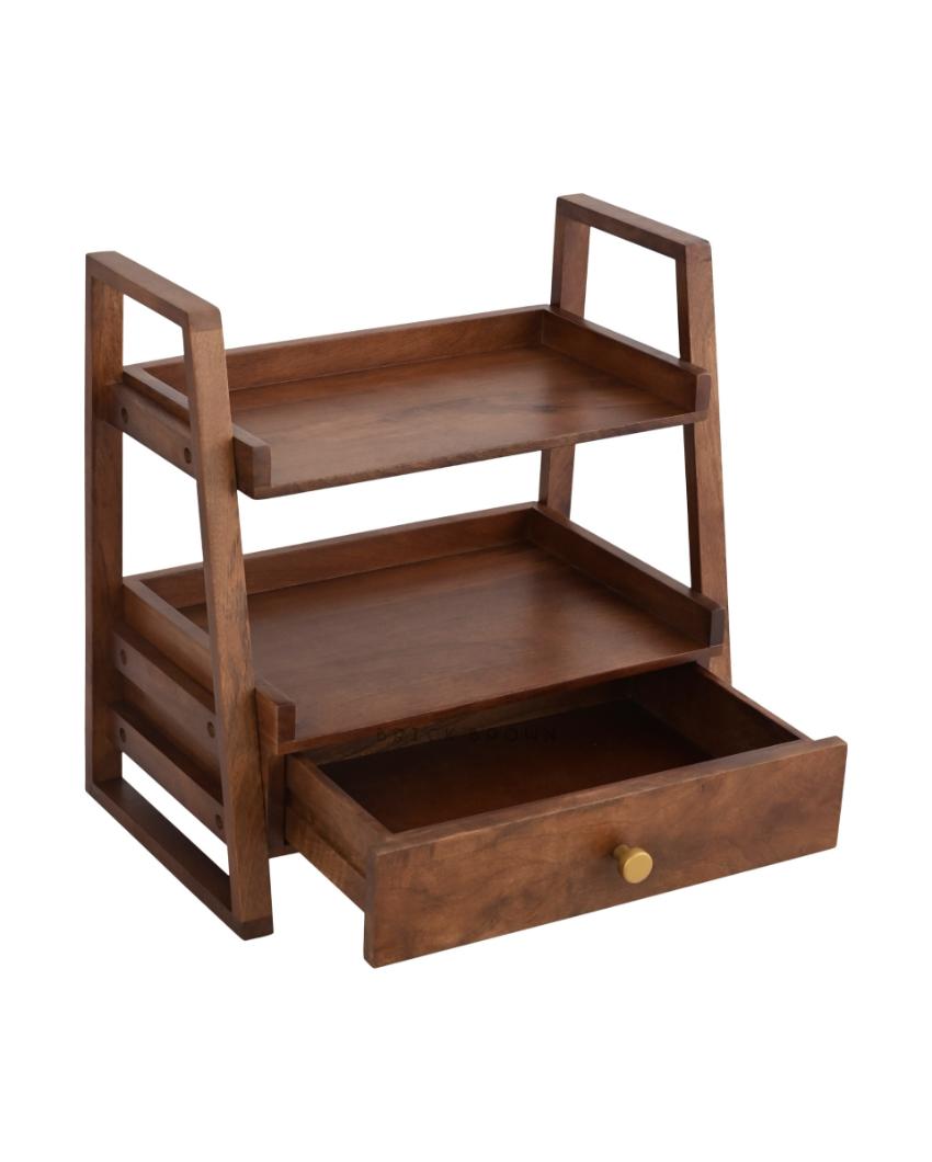 Versatile Wooden Organizer With Drawer | 18 x 10 x 18 inches