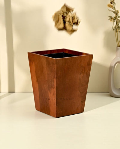 Dwindle Wooden Wastebasket | 8 x 8 x 10 inches