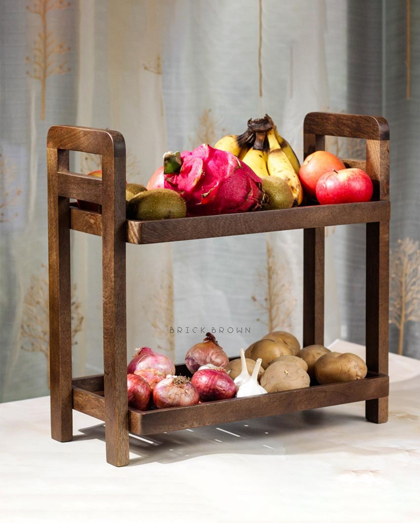 Cocoa Wooden Organizer | 14 x 8 x 14 inches