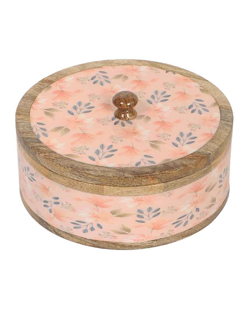 Blossom Wooden Curl Roti Box Title