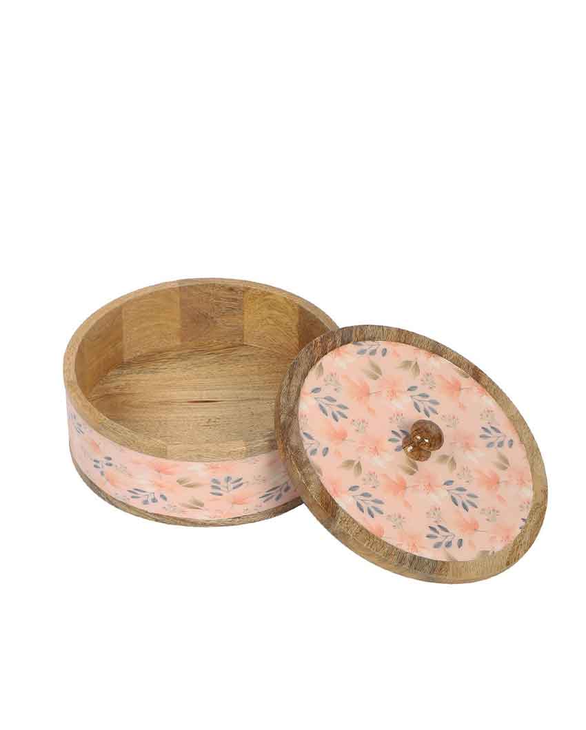 Blossom Wooden Curl Roti Box Title