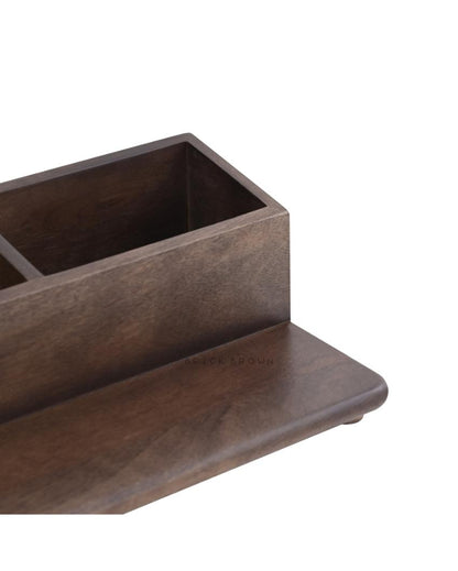 Chic Space Saving Storage Wooden Kitchen Organizer | 13 x 7 x 5 inches