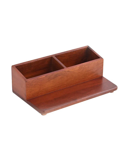 Chic Space Saving Storage Wooden Kitchen Organizer | 13 x 7 x 5 inches