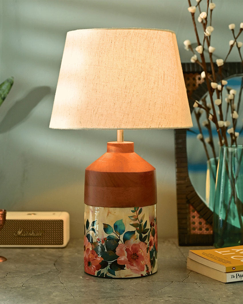 Luminous Elegance Pastel Flora Table Lamp