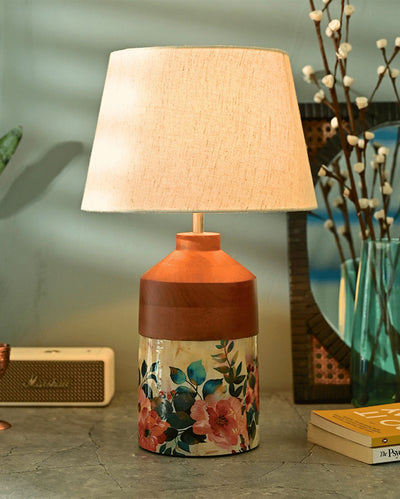 Luminous Elegance Pastel Flora Table Lamp