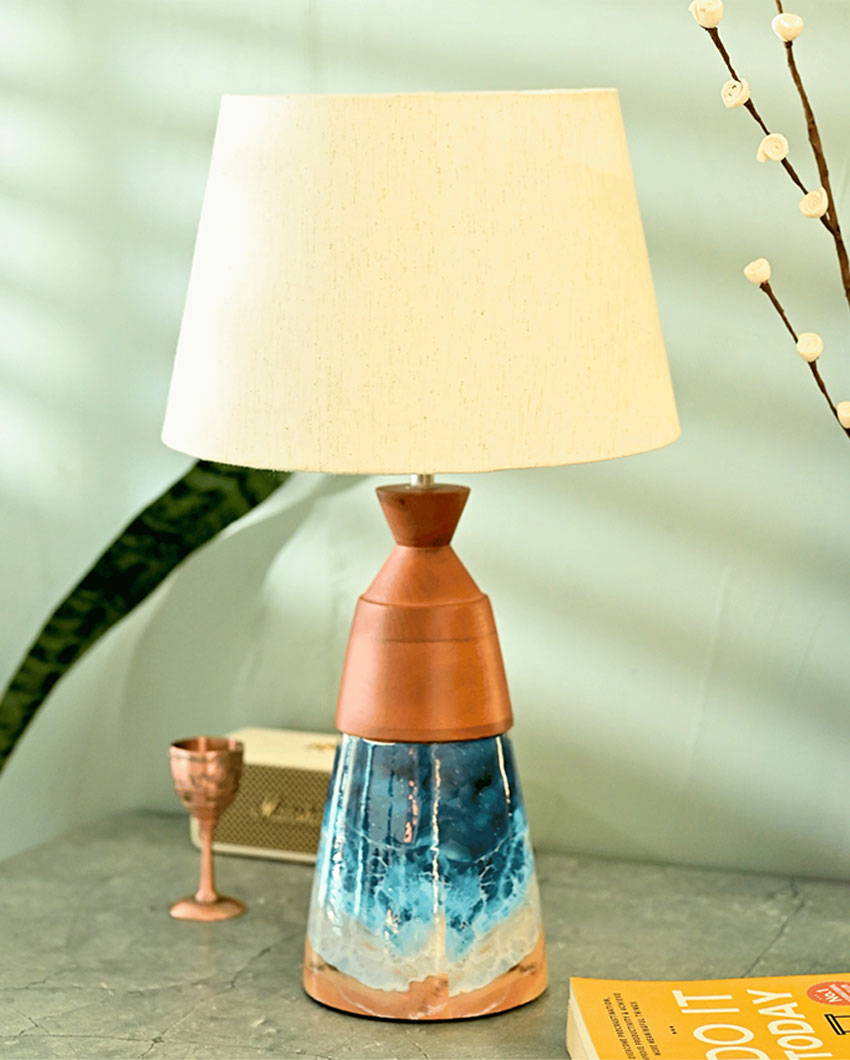 Radiant Glow Aqua Table Lamp