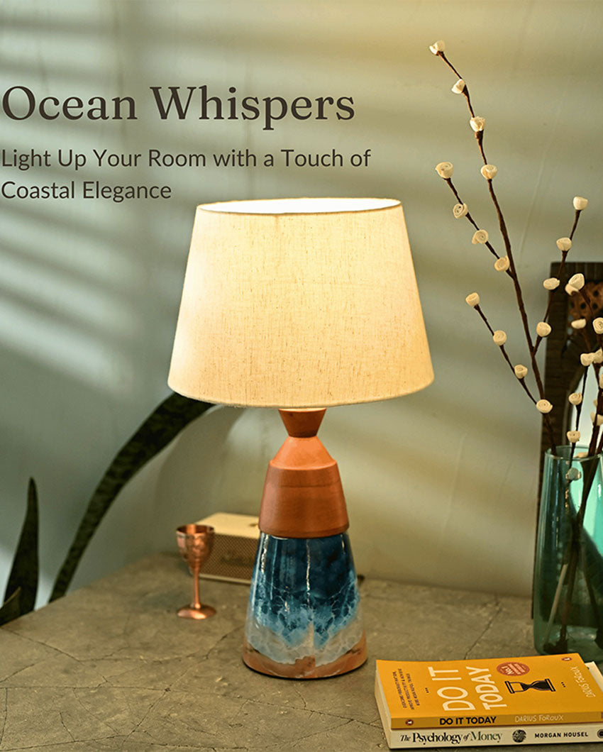 Radiant Glow Aqua Table Lamp