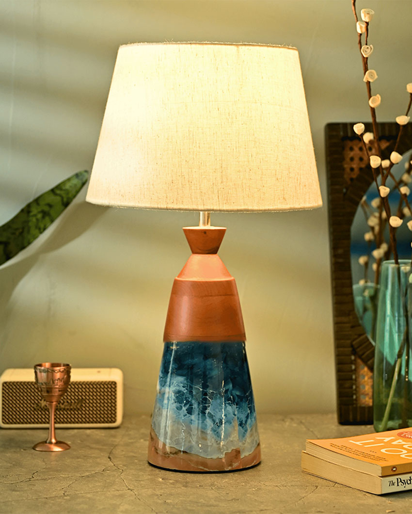 Radiant Glow Aqua Table Lamp