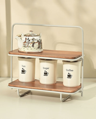 Almond Spice Rack Muti-Purpose Organizer | 8 x 17 x 16 inches