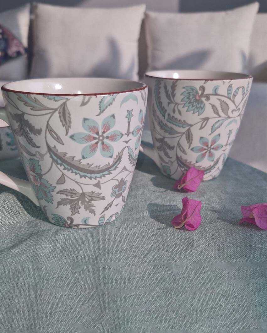 Decoupage Coffee Mugs | Set Of 2 | 4 inches