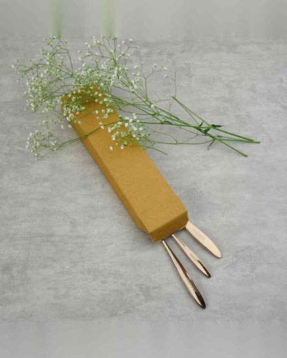 Chic Stainless Steel Rose Gold Finish Knife | Set of 3