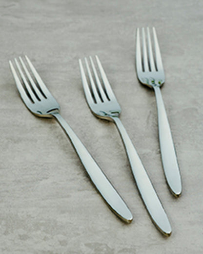 Elegant Design Silver Shade Forks | Set of 6