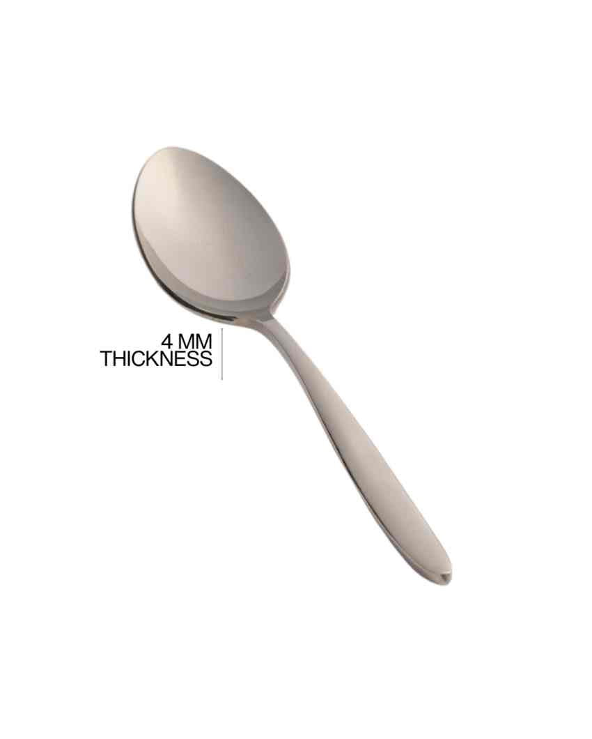 Premium Stainless Steel Silver Finish Spoon | Set of 3