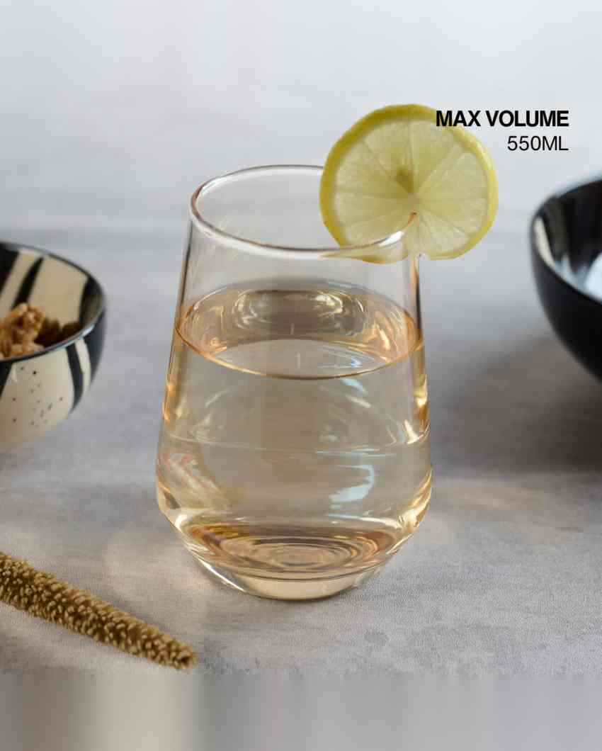 Luxury Golden Water Glass | Set of 6 | 390 ML