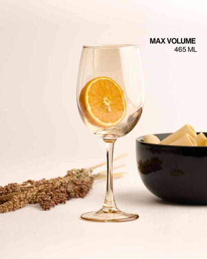 Luxury Golden Wine Glass | Set of 6 | 465 ML