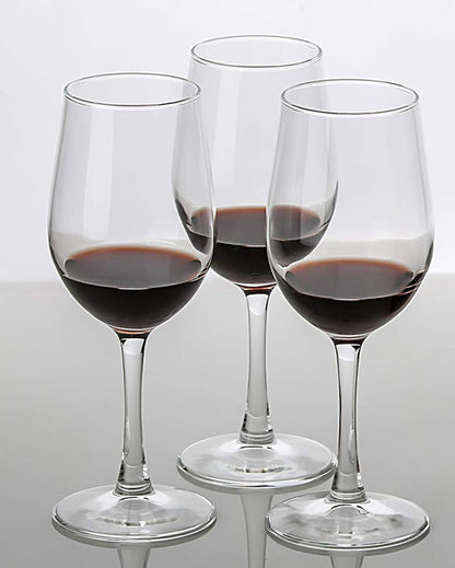 Refined & Graceful Premium Experience Red Wine Clear Glasses | Set of 6 | 12 x 8 inches | 320ml