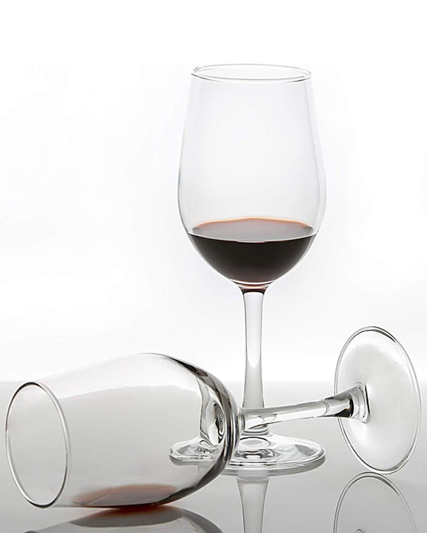 Refined & Graceful Premium Experience Red Wine Clear Glasses | Set of 6 | 12 x 8 inches | 320ml