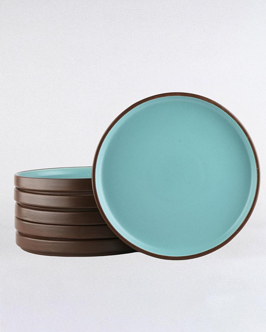 Matte Glazed Stoneware Full Plate | Set of 6 | 10 inches
