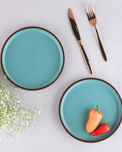 Everyday Use Friendly Stoneware Quarter Plates | Set of 6 | 7 inches