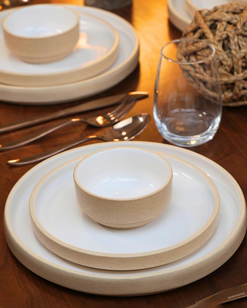 Matte Glazed Stoneware Full Plate | Set of 6 | 10 inches