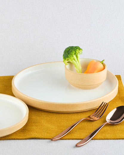 Matte Glazed Stoneware Full Plate | Set of 6 | 10 inches