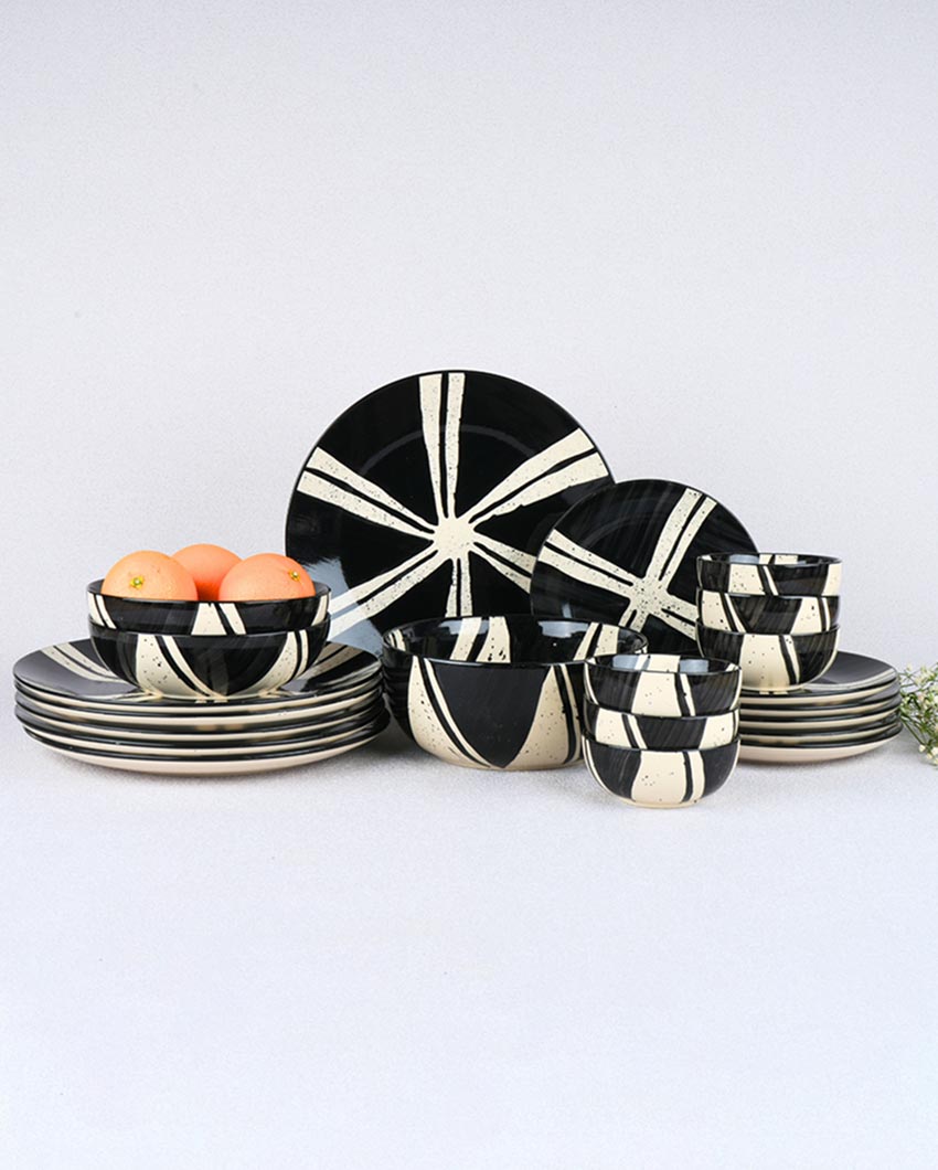 Uniquely Designed Artistic Splash Dinner Set | Pack of 21