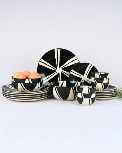 Uniquely Designed Artistic Splash Dinner Set | Pack of 21