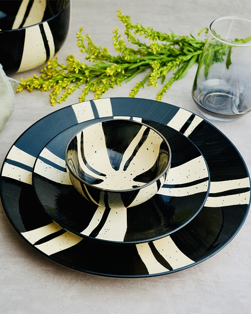 Uniquely Designed Artistic Splash Dinner Set | Pack of 21