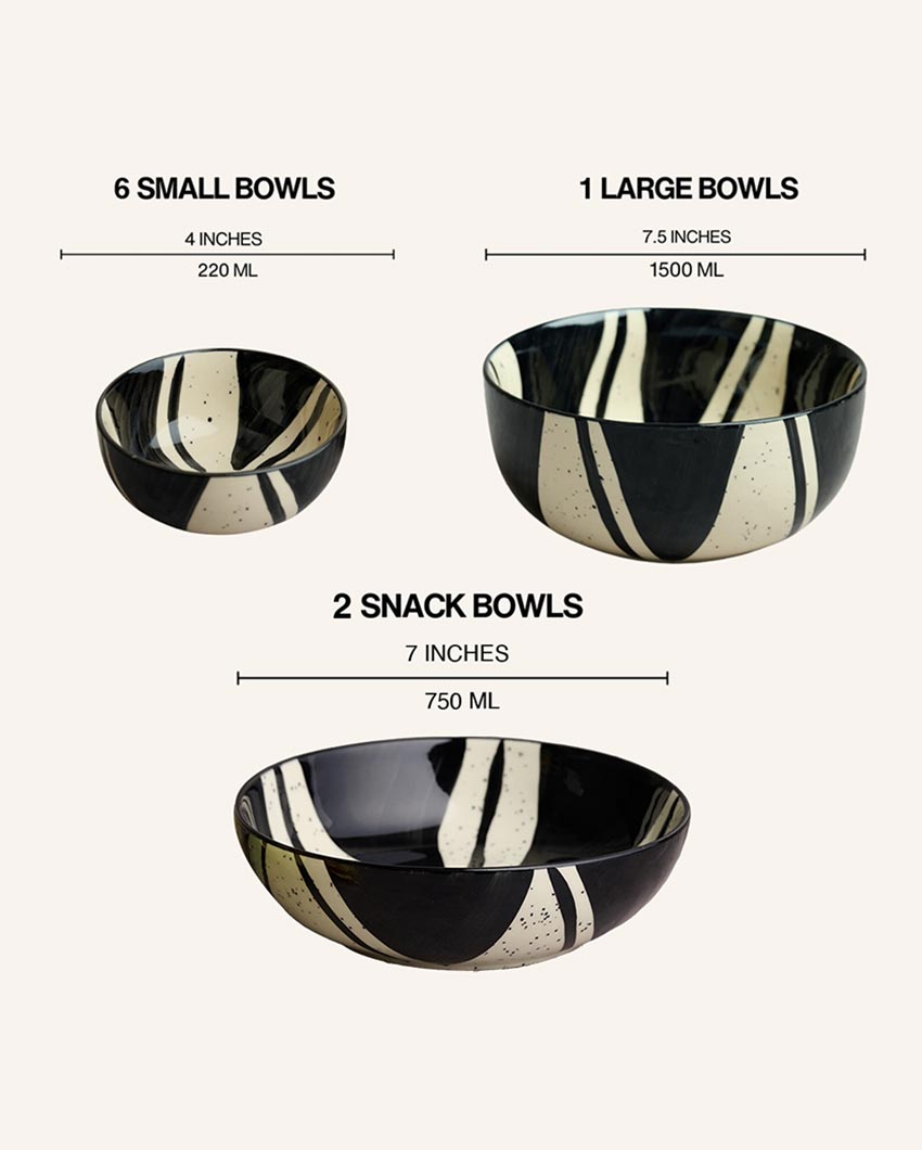 Uniquely Designed Artistic Splash Dinner Set | Pack of 21